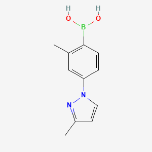 (2-Methyl-4-(3-methyl-1H-pyrazol-1-yl)phenyl)boronic acid