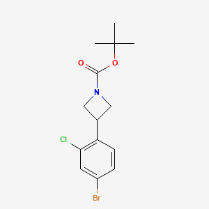 Tert-butyl 3-(4-bromo-2-chlorophenyl)azetidine-1-carboxylate