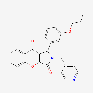 1-(3-Propoxyphenyl)-2-(pyridin-4-ylmethyl)-1,2-dihydrochromeno[2,3-c]pyrrole-3,9-dione