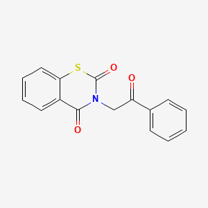 3-(2-oxo-2-phenylethyl)-2H-1,3-benzothiazine-2,4(3H)-dione