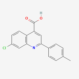 molecular formula C17H12ClNO2 B14094089 7-Chloro-2-(4-methylphenyl)-4-quinolinecarboxylic acid CAS No. 436096-56-9