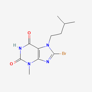 molecular formula C11H15BrN4O2 B14094130 8-Bromo-7-isopentyl-3-methyl-1H-purine-2,6(3H,7H)-dione CAS No. 126118-55-6