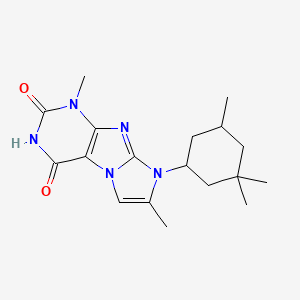 1,7-dimethyl-8-(3,3,5-trimethylcyclohexyl)-1H-imidazo[2,1-f]purine-2,4(3H,8H)-dione