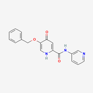 5-(benzyloxy)-4-hydroxy-N-(pyridin-3-yl)pyridine-2-carboxamide