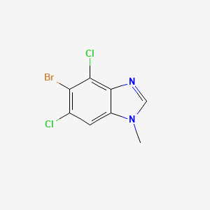 5-Bromo-4,6-dichloro-1-methyl-1,3-benzodiazole