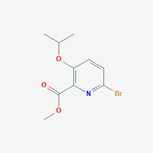 B1409419 6-Bromo-3-isopropoxypyridine-2-carboxylic acid methyl ester CAS No. 1823438-47-6