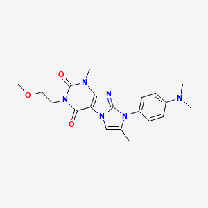 8-[4-(dimethylamino)phenyl]-3-(2-methoxyethyl)-1,7-dimethyl-1H-imidazo[2,1-f]purine-2,4(3H,8H)-dione