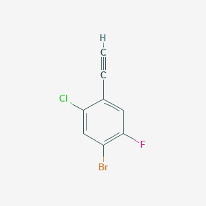 molecular formula C8H3BrClF B1409420 4-溴-2-氯-5-氟苯乙炔 CAS No. 1936545-21-9