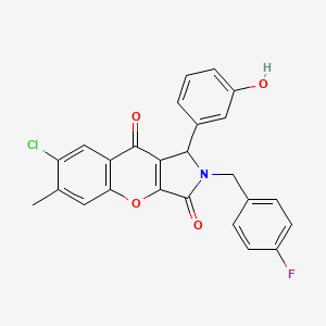 7-Chloro-2-(4-fluorobenzyl)-1-(3-hydroxyphenyl)-6-methyl-1,2-dihydrochromeno[2,3-c]pyrrole-3,9-dione