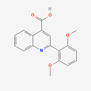 4-Quinolinecarboxylic acid, 2-(2,6-dimethoxyphenyl)-