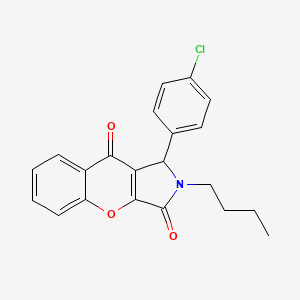 2-Butyl-1-(4-chlorophenyl)-1,2-dihydrochromeno[2,3-c]pyrrole-3,9-dione