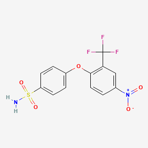 4-[4-Nitro-2-(trifluoromethyl)phenoxy]benzenesulfonamide