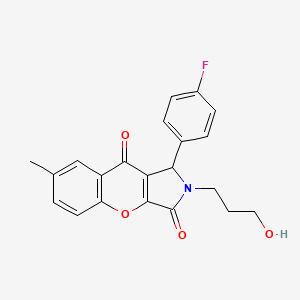 1-(4-Fluorophenyl)-2-(3-hydroxypropyl)-7-methyl-1,2-dihydrochromeno[2,3-c]pyrrole-3,9-dione