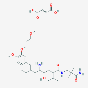 molecular formula C34H57N3O10 B14094335 (2S,4S,5S,7R)-AliskirenFumarate(2 