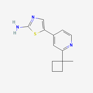 5-(2-(1-Methylcyclobutyl)pyridin-4-yl)thiazol-2-amine