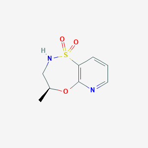 molecular formula C8H10N2O3S B1409439 (S)-4-methyl-3,4-dihydro-2H-pyrido[2,3-b][1,4,5]oxathiazepine 1,1-dioxide CAS No. 1799974-29-0