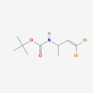 molecular formula C9H15Br2NO2 B14094420 tert-butyl N-(4,4-dibromobut-3-en-2-yl)carbamate 