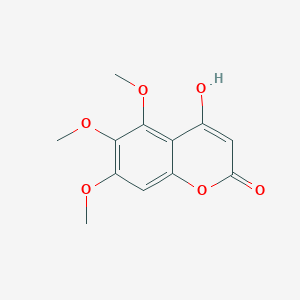 molecular formula C12H12O6 B14094422 4-Hydroxy-5,6,7-trimethoxychromen-2-one 