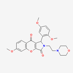 1-(2,5-Dimethoxyphenyl)-6-methoxy-2-[2-(morpholin-4-yl)ethyl]-1,2-dihydrochromeno[2,3-c]pyrrole-3,9-dione