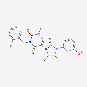 3-(2-fluorobenzyl)-8-(3-hydroxyphenyl)-1,6,7-trimethyl-1H-imidazo[2,1-f]purine-2,4(3H,8H)-dione