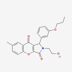 2-(2-Hydroxyethyl)-7-methyl-1-(3-propoxyphenyl)-1,2-dihydrochromeno[2,3-c]pyrrole-3,9-dione