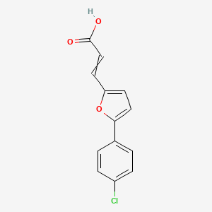 2-Propenoic acid, 3-[5-(4-chlorophenyl)-2-furanyl]-, (E)-