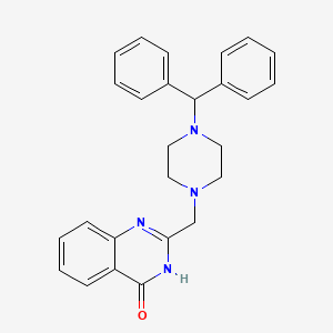 2-{[4-(diphenylmethyl)piperazin-1-yl]methyl}quinazolin-4(1H)-one