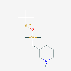 molecular formula C12H27NOSi2 B1409455 3-((Tert-butyldimethylsiloxyl)methyl)piperidine CAS No. 876147-50-1