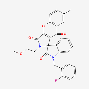 1'-(2-fluorobenzyl)-2-(2-methoxyethyl)-7-methyl-2H-spiro[chromeno[2,3-c]pyrrole-1,3'-indole]-2',3,9(1'H)-trione