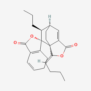 (1S,2Z,7R,8S,9S)-2-butylidene-8-propylspiro[3-oxatricyclo[5.2.2.01,5]undec-5-ene-9,3'-4,5-dihydro-2-benzofuran]-1',4-dione