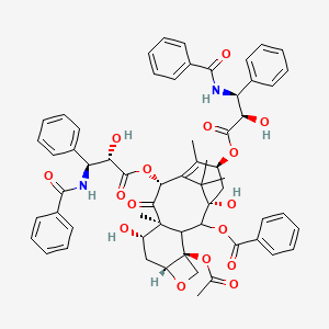 10-O-[(2R,3S)-3-(Benzoylamino)-2-hydroxy-3-phenylpropanoyl]-10-O-deacetylpaclitaxel