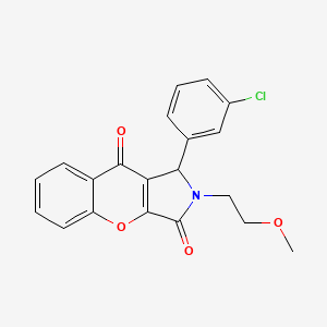 1-(3-Chlorophenyl)-2-(2-methoxyethyl)-1,2-dihydrochromeno[2,3-c]pyrrole-3,9-dione