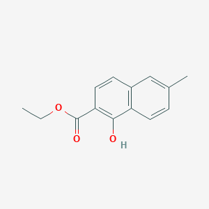 molecular formula C14H14O3 B1409463 Ethyl 1-hydroxy-6-methyl-2-naphthoate CAS No. 2119574-75-1