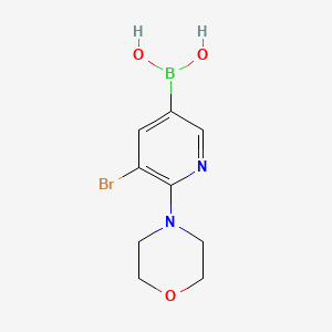 (5-Bromo-6-morpholinopyridin-3-yl)boronic acid