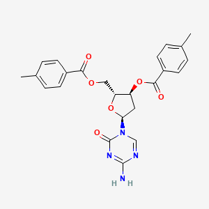 [(2R,3S,5S)-5-(4-amino-2-oxo-1,3,5-triazin-1-yl)-3-(4-methylbenzoyl)oxyoxolan-2-yl]methyl 4-methylbenzoate