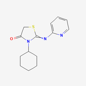 3-Cyclohexyl-2-pyridin-2-ylimino-1,3-thiazolidin-4-one