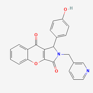 1-(4-Hydroxyphenyl)-2-(pyridin-3-ylmethyl)-1,2-dihydrochromeno[2,3-c]pyrrole-3,9-dione