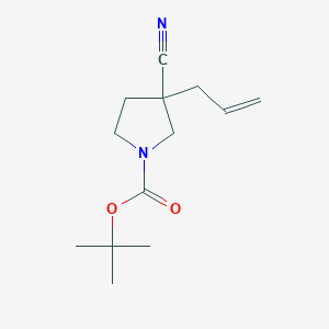 molecular formula C13H20N2O2 B1409484 Tert-butyl 3-allyl-3-cyanopyrrolidine-1-carboxylate CAS No. 1648864-59-8
