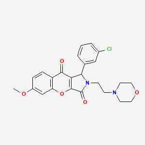 1-(3-Chlorophenyl)-6-methoxy-2-[2-(morpholin-4-yl)ethyl]-1,2-dihydrochromeno[2,3-c]pyrrole-3,9-dione