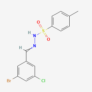 N-[(3-bromo-5-chlorophenyl)methylideneamino]-4-methylbenzenesulfonamide