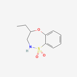 4-ethyl-3,4-dihydro-2H-benzo[b][1,4,5]oxathiazepine 1,1-dioxide