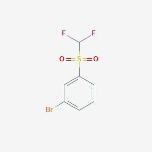 molecular formula C7H5BrF2O2S B1409492 3-[(Difluoromethyl)sulfonyl]bromobenzene CAS No. 51679-56-2