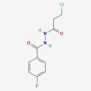 N'-(3-chloropropanoyl)-4-fluorobenzohydrazide