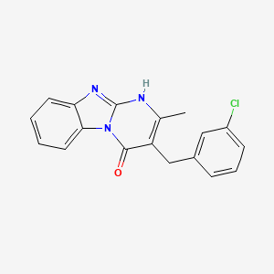 3-(3-chlorobenzyl)-2-methylpyrimido[1,2-a]benzimidazol-4(1H)-one