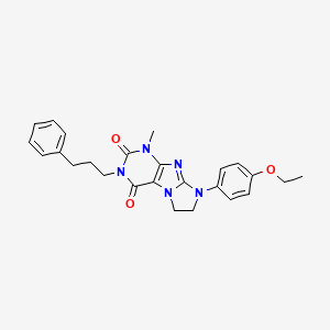 8-(4-ethoxyphenyl)-1-methyl-3-(3-phenylpropyl)-7,8-dihydro-1H-imidazo[2,1-f]purine-2,4(3H,6H)-dione