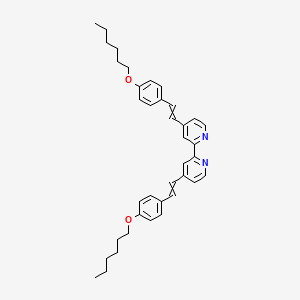 4,4\'-Bis[(1E)-2-[4-(hexyloxy)phenyl]ethenyl]-2,2\'-bipyridine