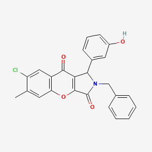 2-Benzyl-7-chloro-1-(3-hydroxyphenyl)-6-methyl-1,2-dihydrochromeno[2,3-c]pyrrole-3,9-dione