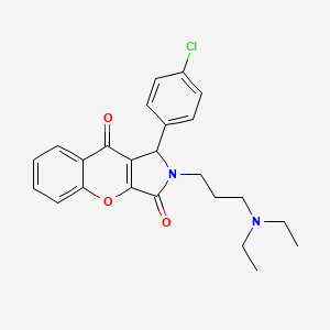 1-(4-Chlorophenyl)-2-[3-(diethylamino)propyl]-1,2-dihydrochromeno[2,3-c]pyrrole-3,9-dione