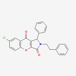 7-Chloro-1-phenyl-2-(2-phenylethyl)-1,2-dihydrochromeno[2,3-c]pyrrole-3,9-dione