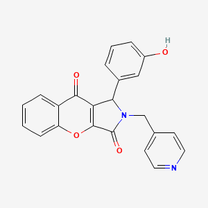 1-(3-Hydroxyphenyl)-2-(pyridin-4-ylmethyl)-1,2-dihydrochromeno[2,3-c]pyrrole-3,9-dione